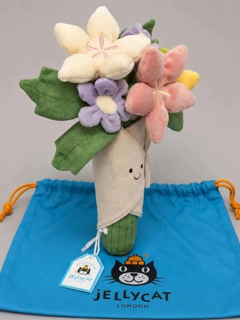Jellycat Amuseables Bouquet of Flowers Plush Pastel Floral Decor Gift